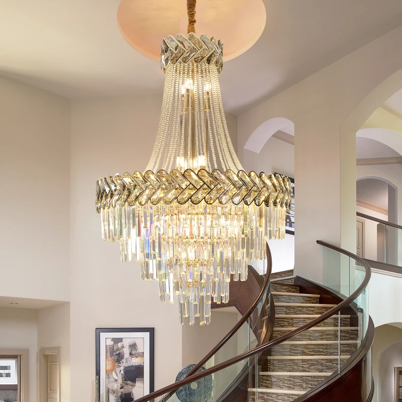 Duplex Building Living Room Lamp Villa Pick High-rise Building In The Building Modern Simple Household Light Luxury Stair Lamp
