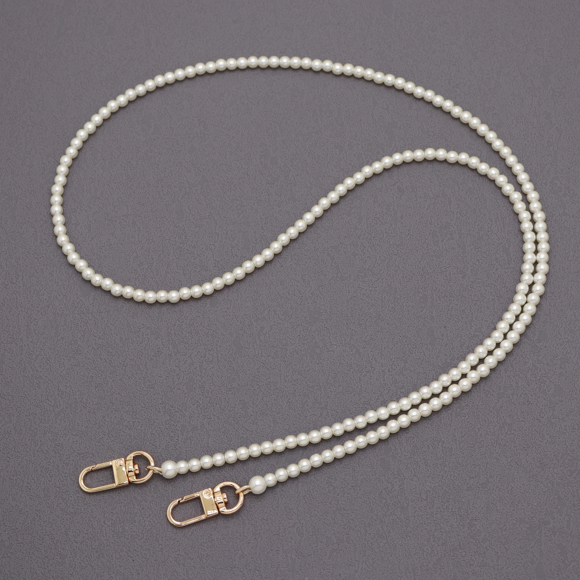 

40-130cm Pearl Strap For Bag Handbag Shoulder Chain Handles Diy Purse Replacement elegant Beaded Chain Bag Belt Straps