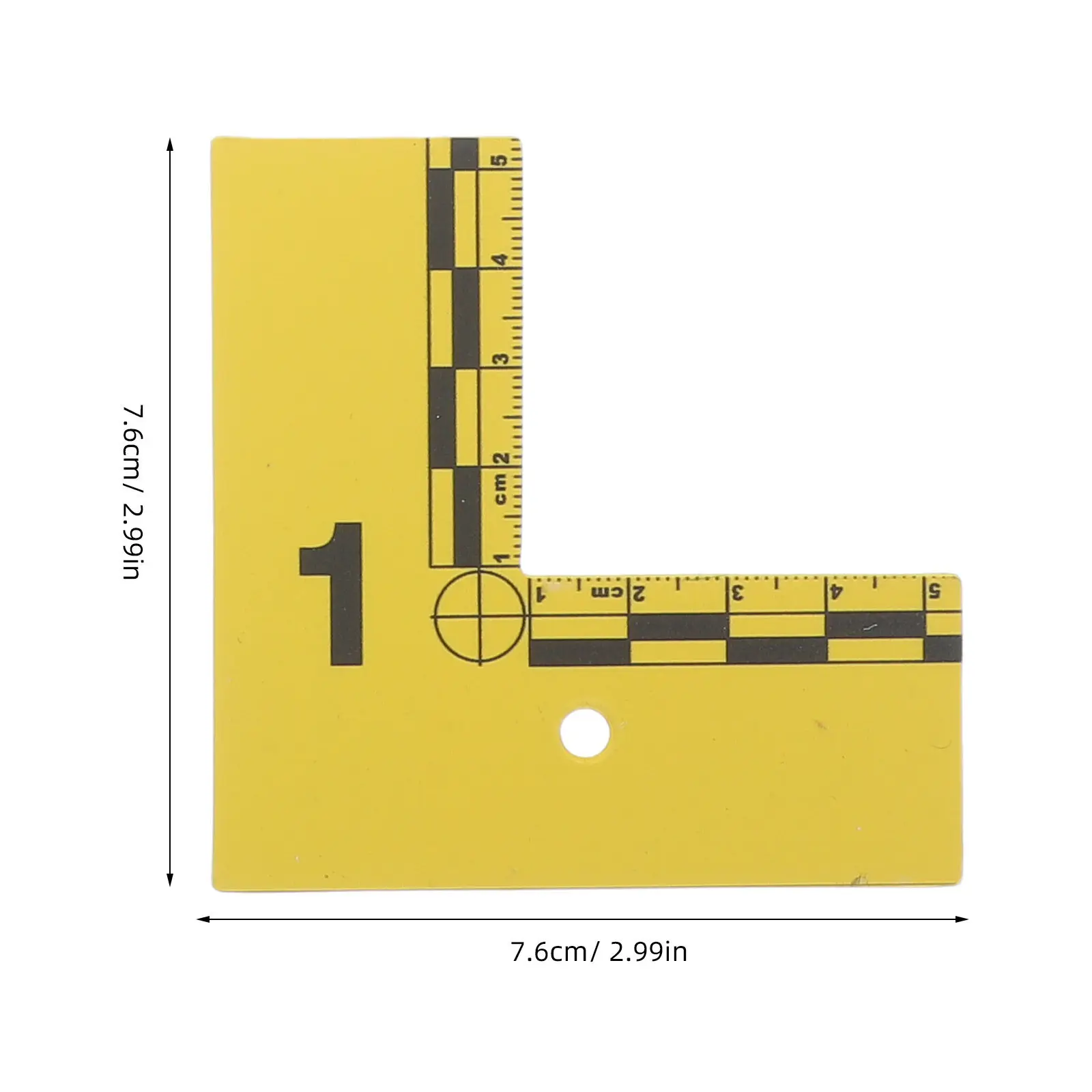 10pcs Waterproof Evidence Markers with Numbers, L-Shaped Scale Ruler for Crime Scene & Forensic Identification