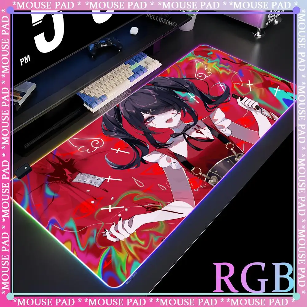 

Игровой коврик для мыши Needy G_girl Overdose XXL 900x400 RGB, светодиодный, большой, светящийся, для геймеров, настольный коврик-мат