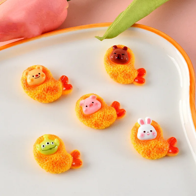 

10 шт., блестящие подвески в виде животных