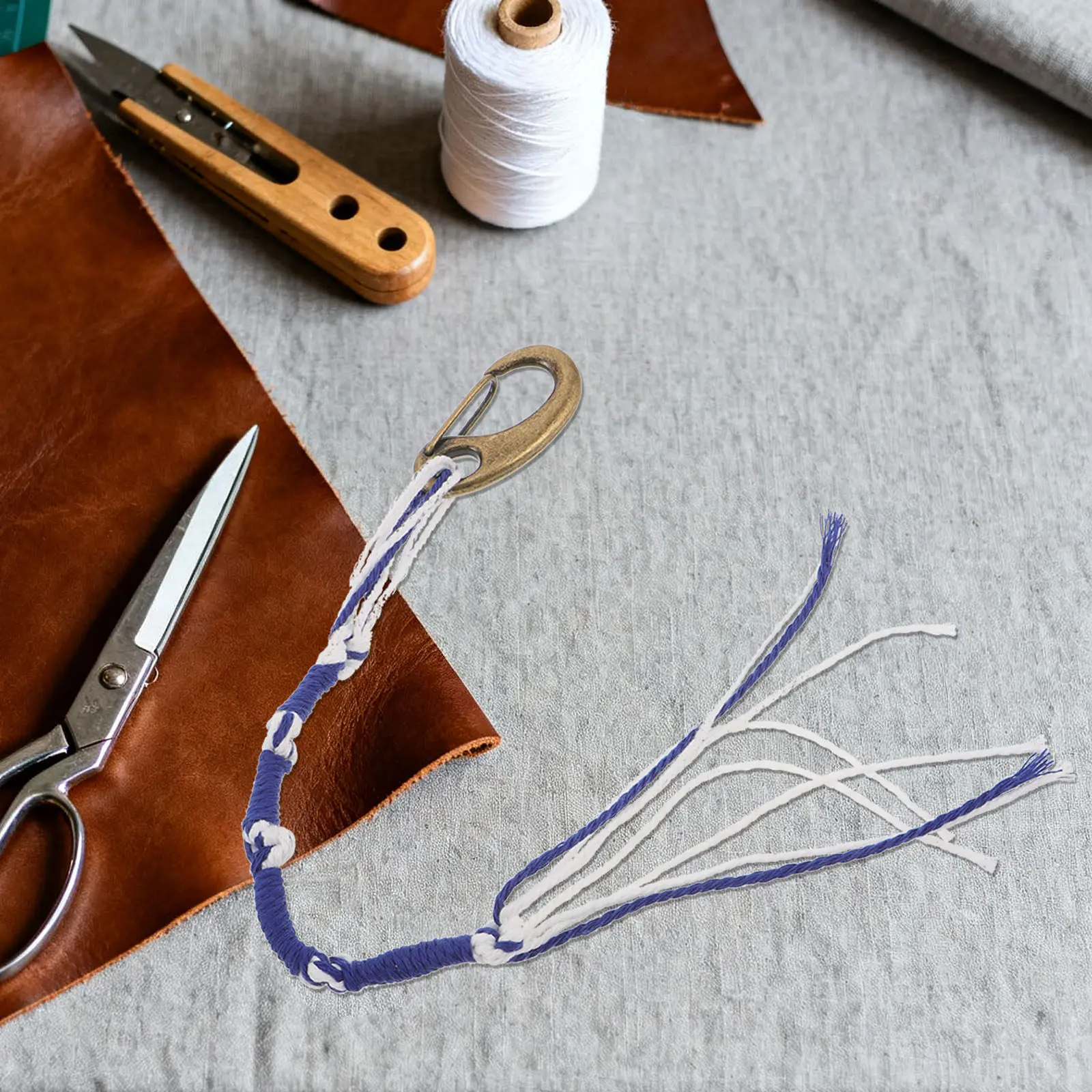 Набор из 4 сине-белых кистей для молитвенного платка (тальита) с бахромой и зажимами, еврейские кисти, аксессуары для духовных ритуалов, ручная работа