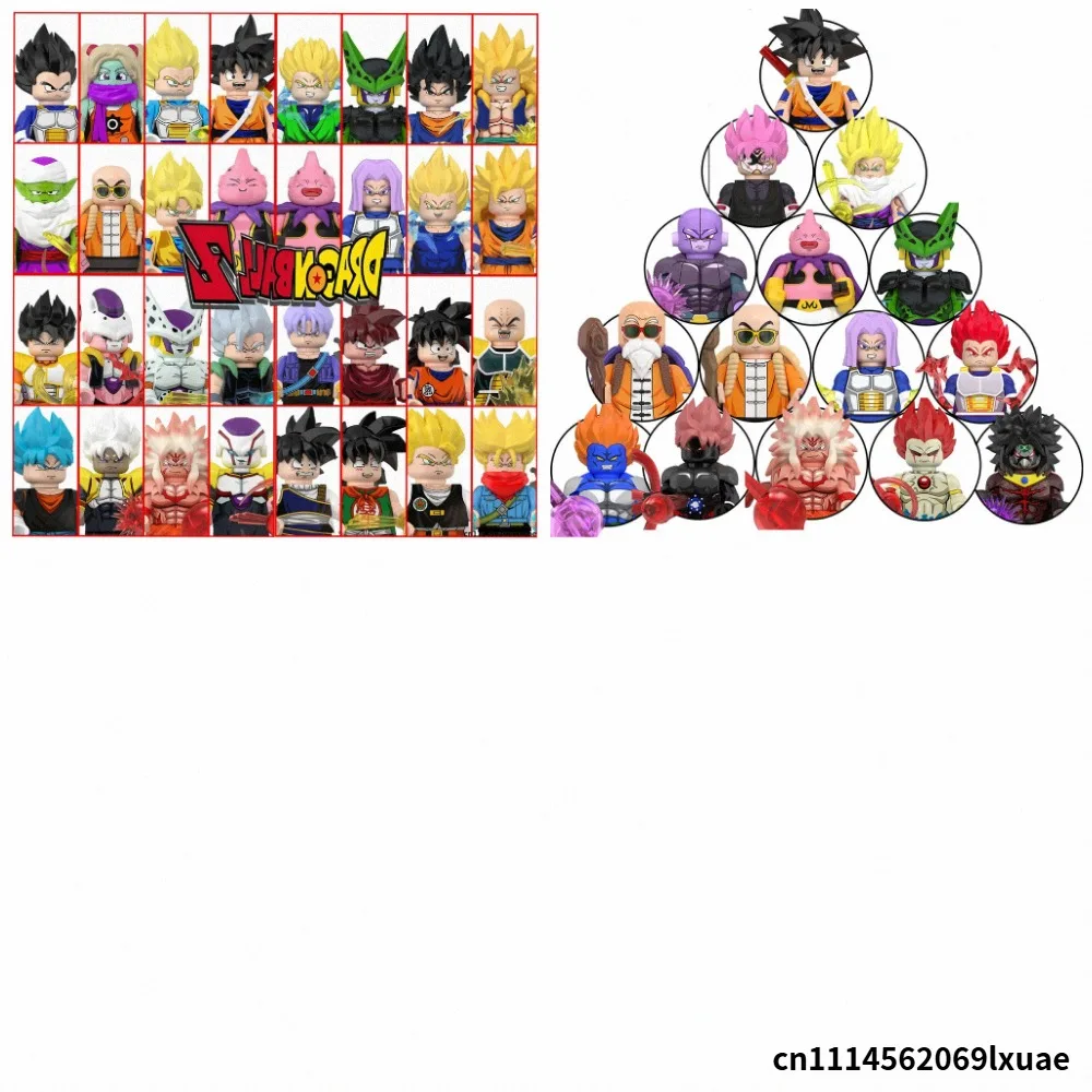 Anime-Mini-Bausteine, Actionfiguren mit Zubehör, Sammlerstück, Modellspielzeug, Halloween-, Weihnachts- oder Geburtstagsgeschenk für Kinder.