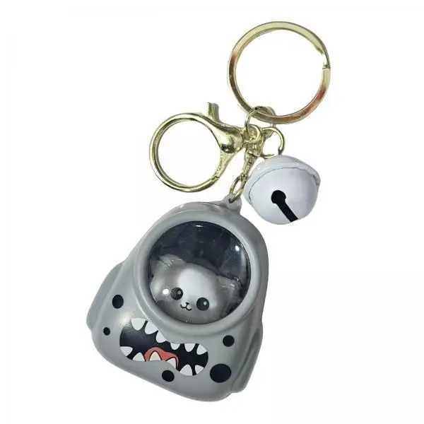 Cute Bear Backpack Keychain Keyring Pendant Alloy Night Light Bag Charm Key Pendant for Keys and Bags