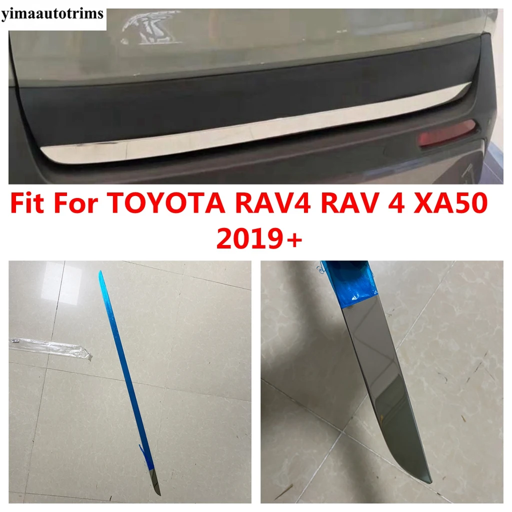 

Rear Trunk Tail Gate Door Strip Decor Cover Trim For TOYOTA RAV4 RAV 4 XA50 2019 - 2022 Car Stainless Steel Accessories Exterior