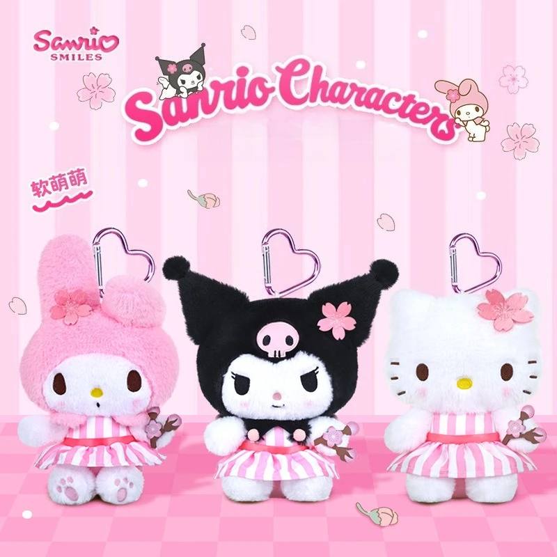 

Miniso подлинный Sanrio Cherry Blossom hello kitty Melody Kuromi плюшевый брелок-подвеска