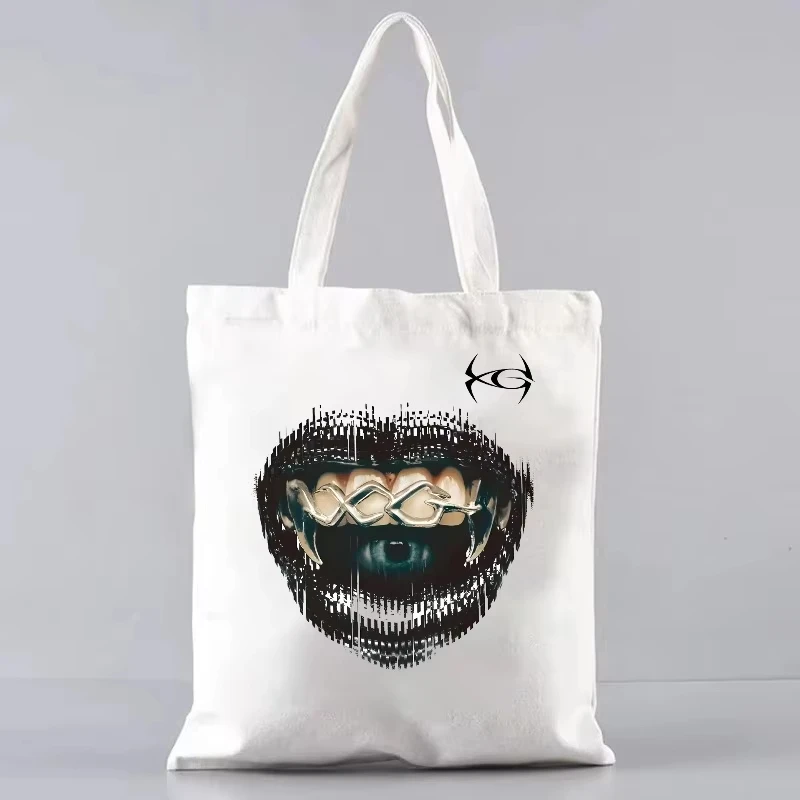 

Girls Band XG Tote Bag World Tour Concert Shoulder Bag XG Woke Up Shoulder Bag Women's Fashion Pattern Portable Shoulder Bag