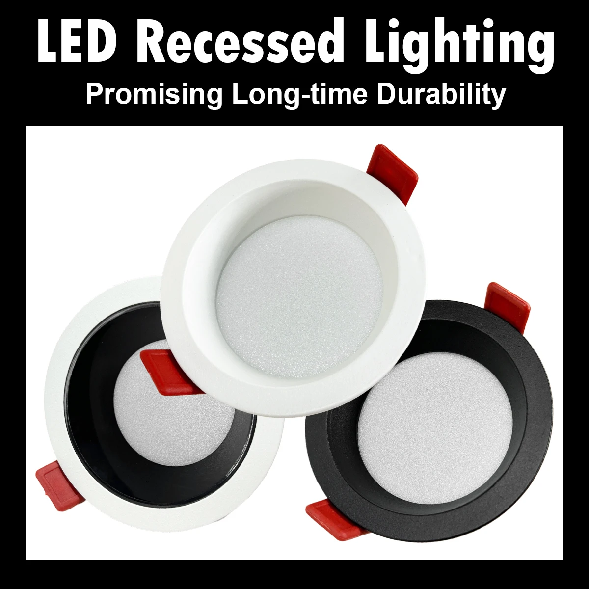 

Свет Led 7W 2,5 дюйма Встраиваемый 3 - цветной мини 230V Черный отсос для домашнего освещения