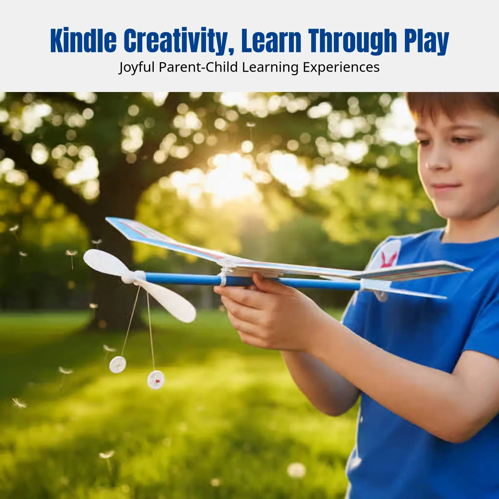 Foam Hand-Launched Aircraft, Rubber Band Powered Plane Model, DIY Assembly, Student Contest Aircraft