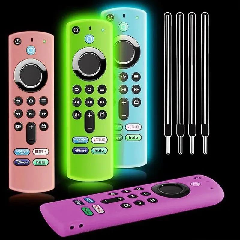 1PCS Silicone Case Fit For ALEXA Voice Fire TV Stick 4K 3rd Remote Control Shockproof Anti-Slip Protector Cover