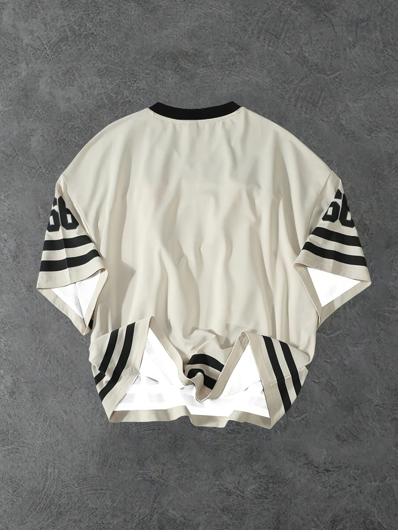 تي شيرت رجالي كاجوال برقبة دائرية، بلوفر بوليستر بنمط مطبوع عليه حروف شيكاغو للصيف، ملابس يومية للشارع في الهواء الطلق