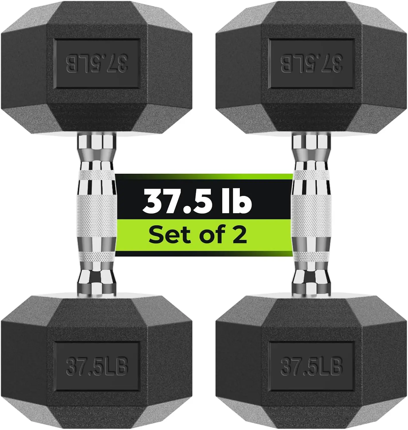 

Dumbbell Set 2.5 125 lb Rubber Encased Exercise Fitness Dumbbells Weights Dumbbells Set of 2 Hand Weight for Strength Training (