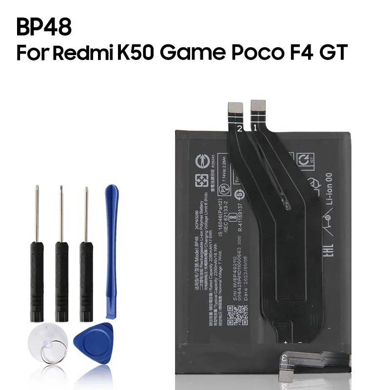 

Сменный аккумулятор для телефона BP48 BM5F BM5E BM5J для Xiaomi Redmi K50 Game Poco F4 GT K50 Ultra 12T Pro K50Pro