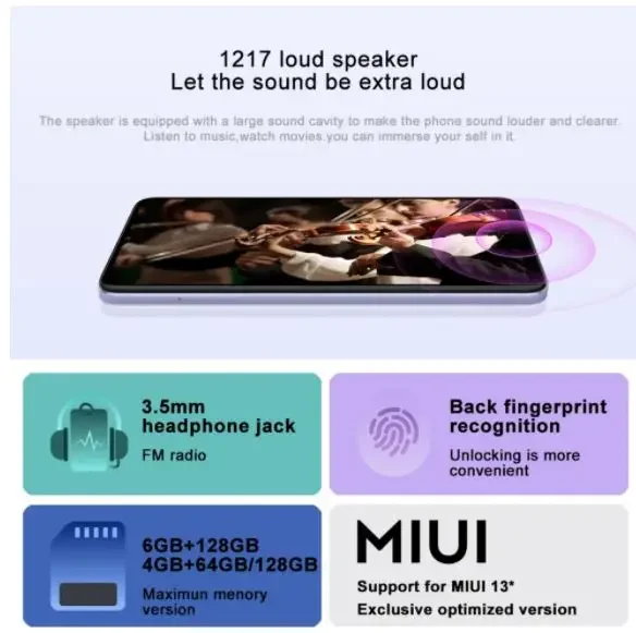 Original Xiaomi Redmi 12C 6GB 128GB 5000mAh batería de alta capacidad Helio G85 Octa Core 50MP 6,71 ''4G teléfono móvil ROM Global