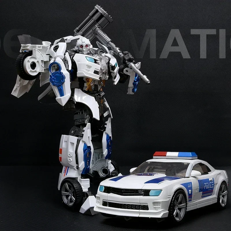 Juguete de transformación de aleación versión ampliada WK98 32CM OP Commander WK97 abeja coche de policía modelo colección de figuras de acción regalos