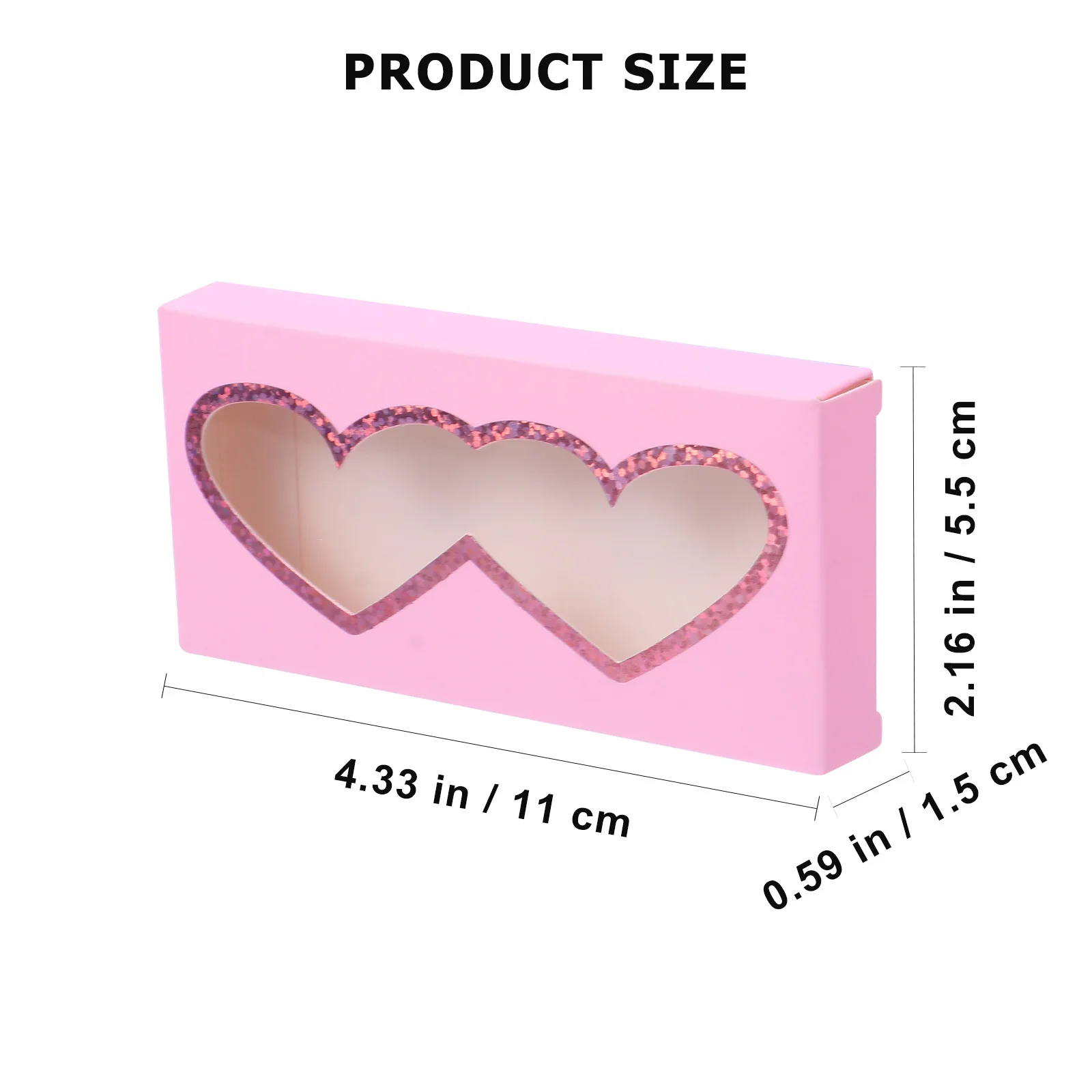 Scatola per imballaggio per ciglia finte da 10 pezzi Organizzatore leggero per riporre ciglia con buona tenuta per tavolo da trucco per borse per cosmetici