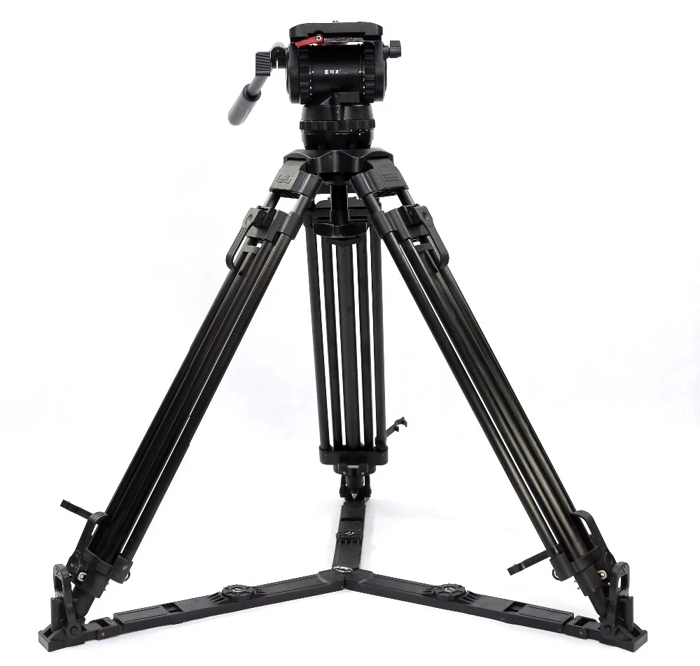 TRIX TERIS V18T PLUS 100mm Bowl Fluid Head Professional Heavy Duty TV Video Carbon Fiber Camera Tripod Stand For RED C300 BMCC