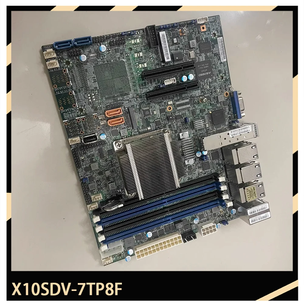 X10SDV-7TP8F For Supermicro D-1 NAS Soft Router Motherboard RDIMM DDR4