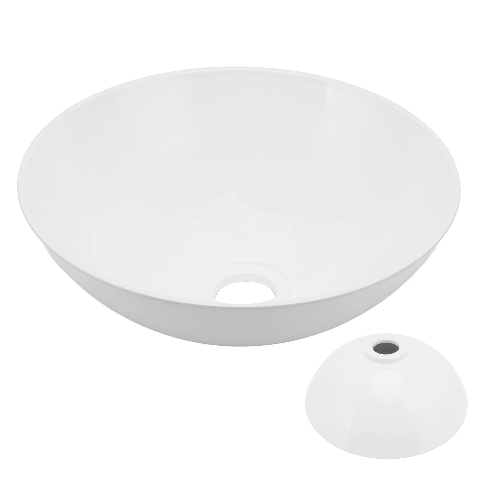 

327.6x129.1mm RV Vessel Sink Round Bowl Modern For Caravans Campers Yachts Bathroom Motorhome RVs Accessories