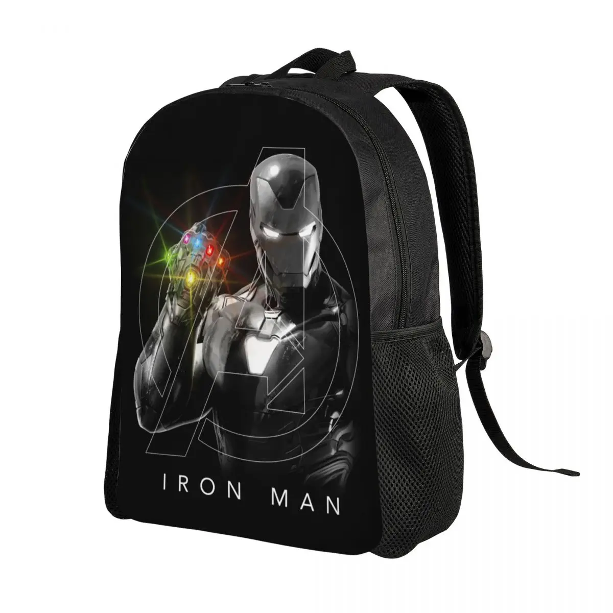 Custom Iron Man Gauntlet Laptop Backpack Men Women Casual Bookbag for College School Student Bags