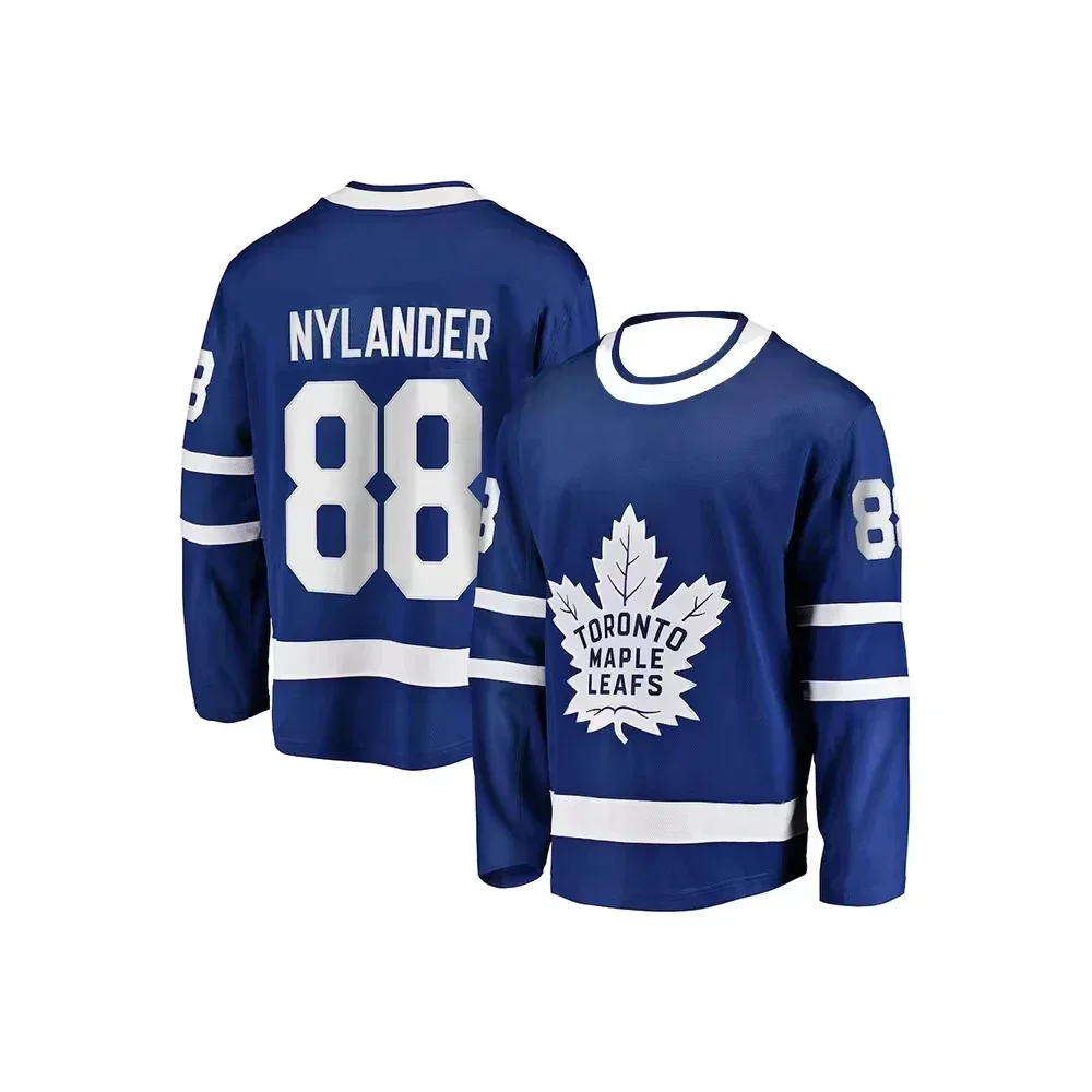 Toronto Ice Hockey Maple Leaf No.34 Long Sleeve T-shirt Men's Sport Training Jersey Breathable Casual Women Tee Kids Clothing image 4