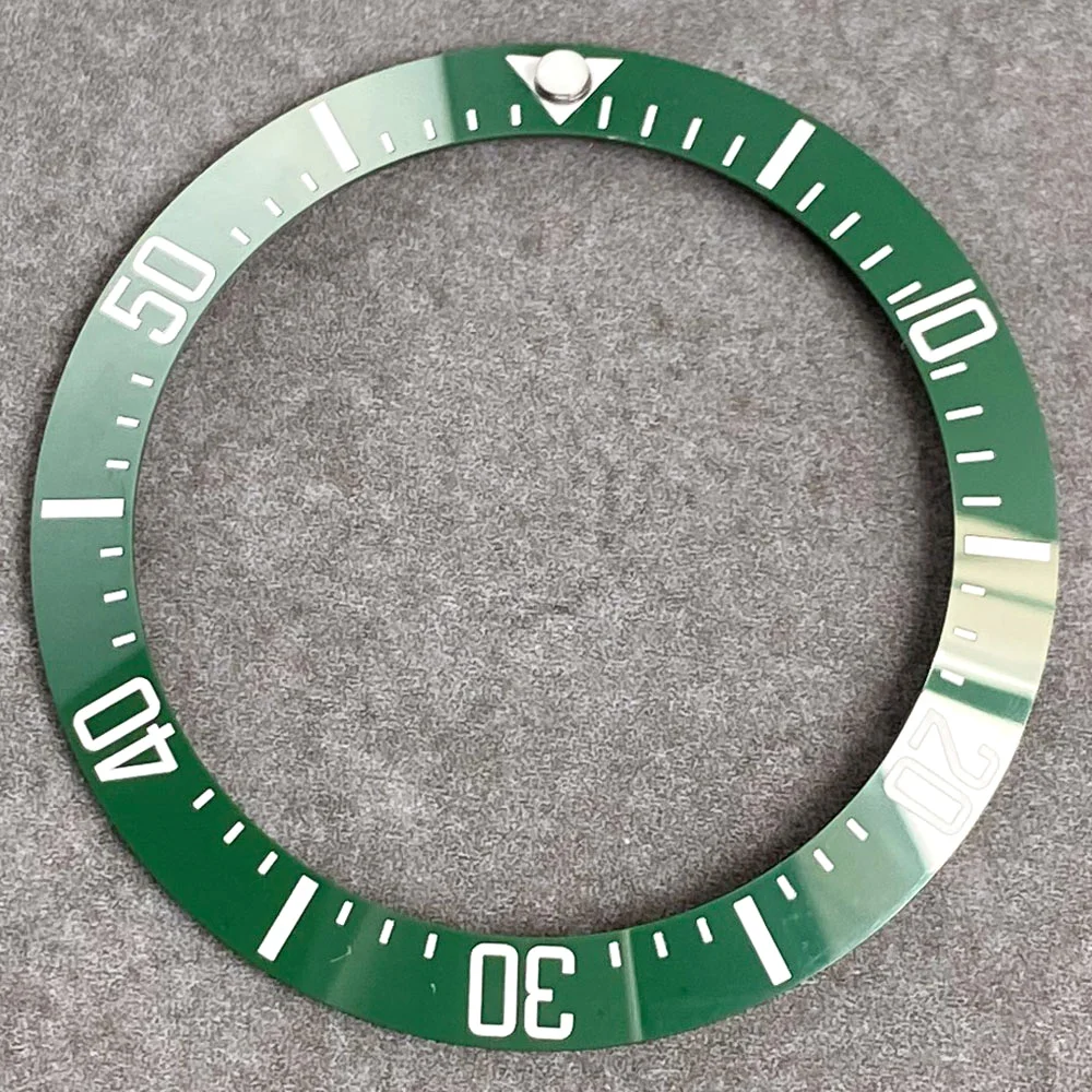 39.8mm*31.6mm Ceramic/Alloy Bezel Insert for GMT SUB SEA Steel Watch Slope Bezel Ring Dive Watch Mod