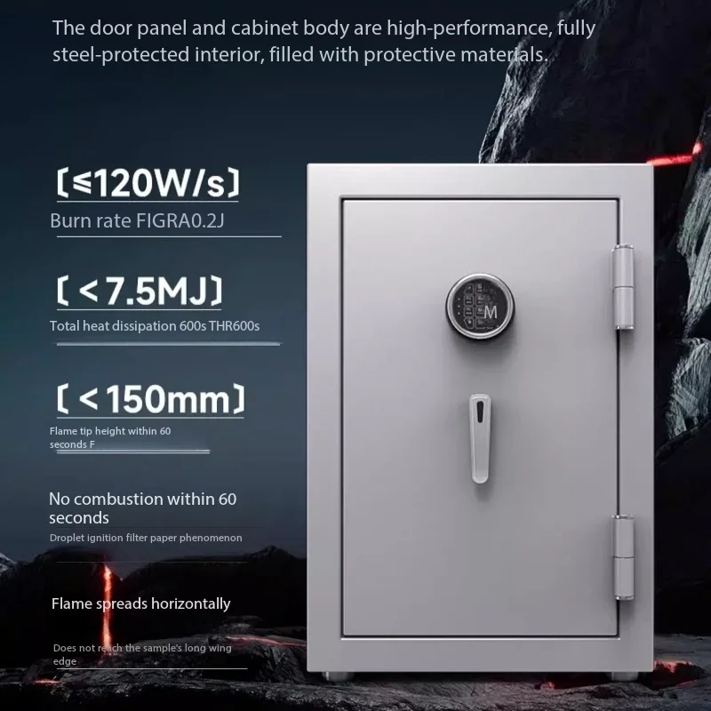 

Роскошный огнестойкий и противовзломный сейф для дома, большой огнестойкий шкаф с интеллектуальным замком по отпечатку пальца, противовзломный офисный сейф в скандинавском стиле