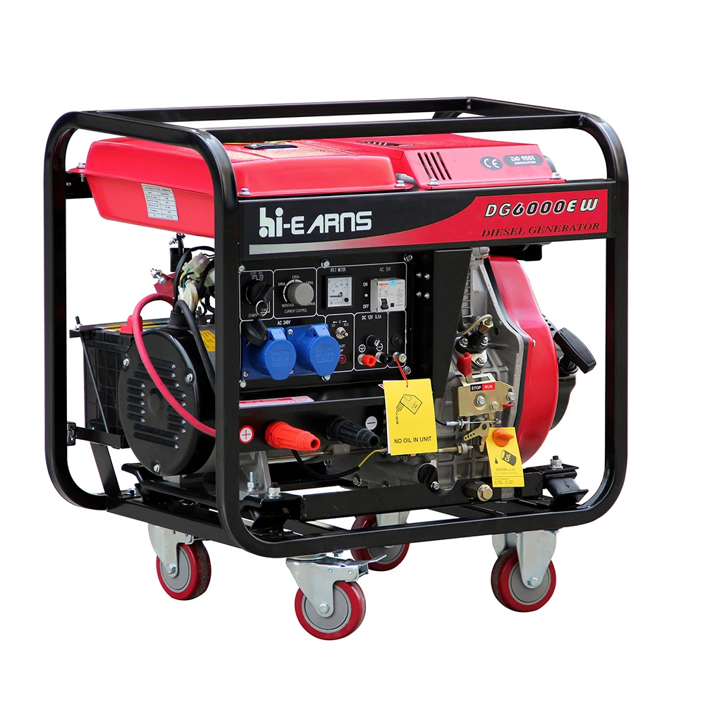 

Hiearns portable die·sel generator inverter welding machine 4.0mm welding rod 2KW output