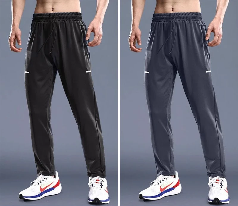 

Men's Athletic Long Pants Quick-Dry Running Trousers Straight-Leg Loose for Football Training Autumn Winter Fitness Outdoor