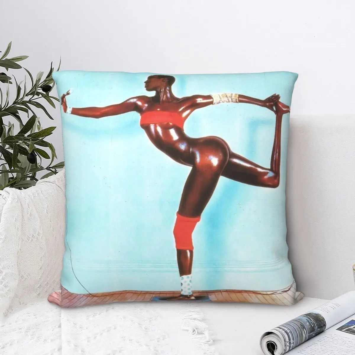 

The Island Life Of Grace Jones Square Pillowcase Polyester Pillow Cover Velvet Cushion Decor Comfort Throw Pillow For Home Sofa