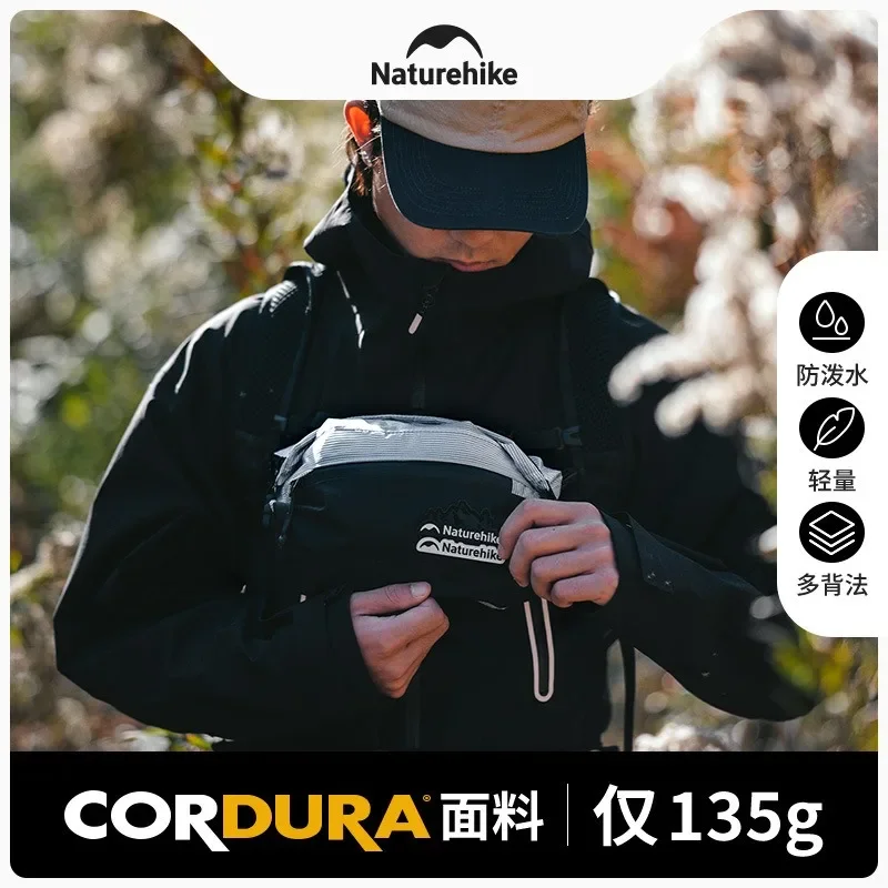 Naturehike-Waterproof Slanted Chest Bag, Outdoor Casual Shoulder Bag, Crossbody Bag, Portable Waist Bag, CNK2300BB013, 5L