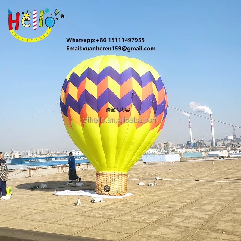 Giant Advertising Inflatable Balloons Custom Size Color Inflatable Hot Air Balloon Inflator Balloons for Sale