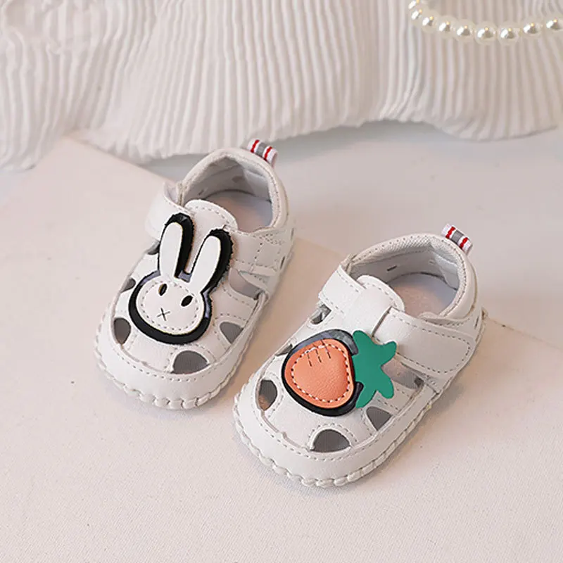 

Summer First Walkers Comfort Soft Soled Non Slip Baby Girl Shoes Casual Cute Exquisite Sandals Simple Retro Classic Baby Shoes