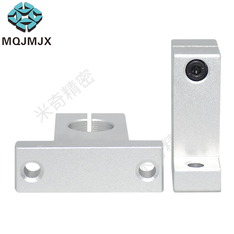 1PCSK ZK Linear Bearing Aluminum T-type Shaft Support, Linear Guide Rail Bracket for 3D Printer Parts 1pc