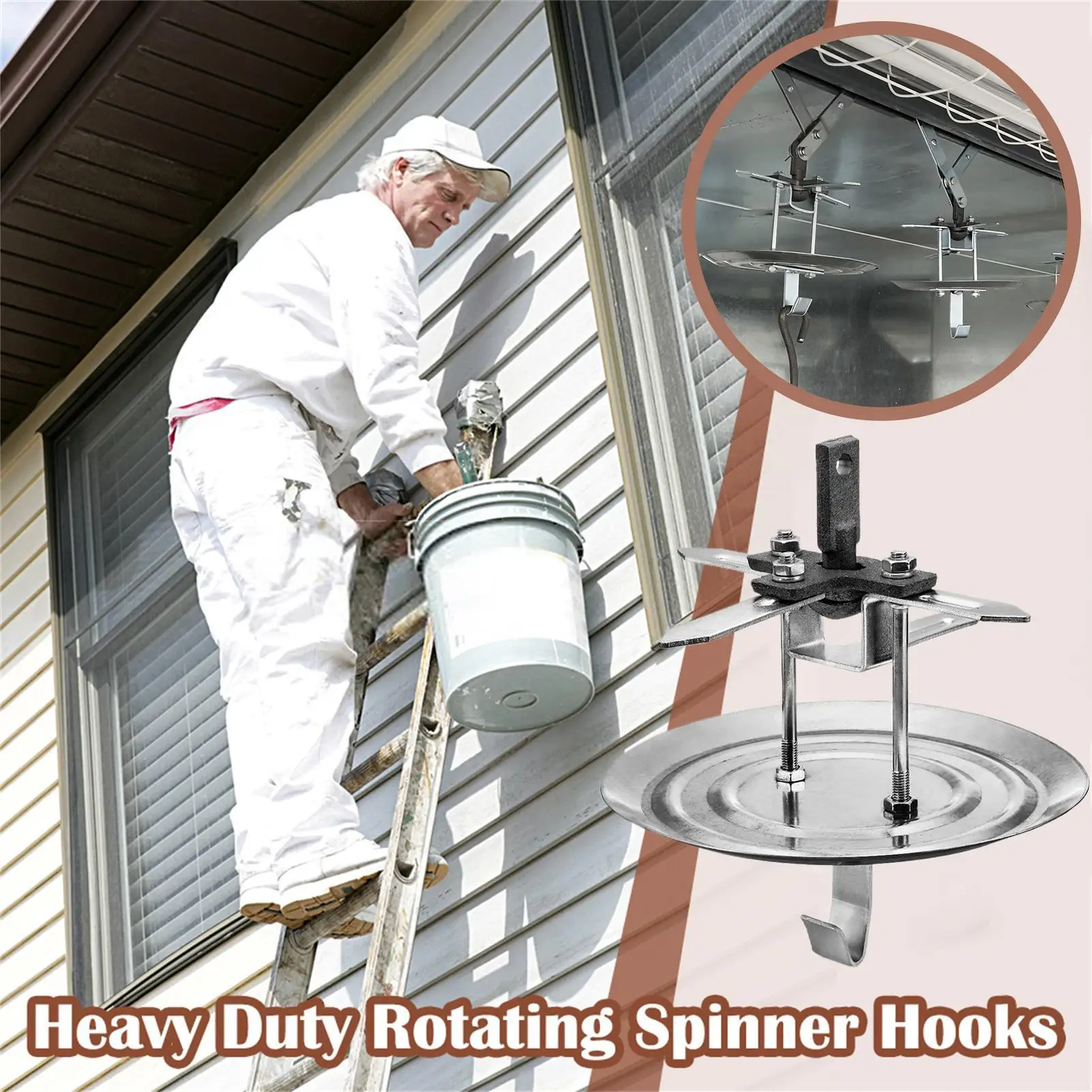 Поворотные поворотные крючки для порошкового покрытия Поворотные вращающиеся крючки для тяжелых предметов Поворотная вешалка для порошкового покрытия для подвески предметов дома