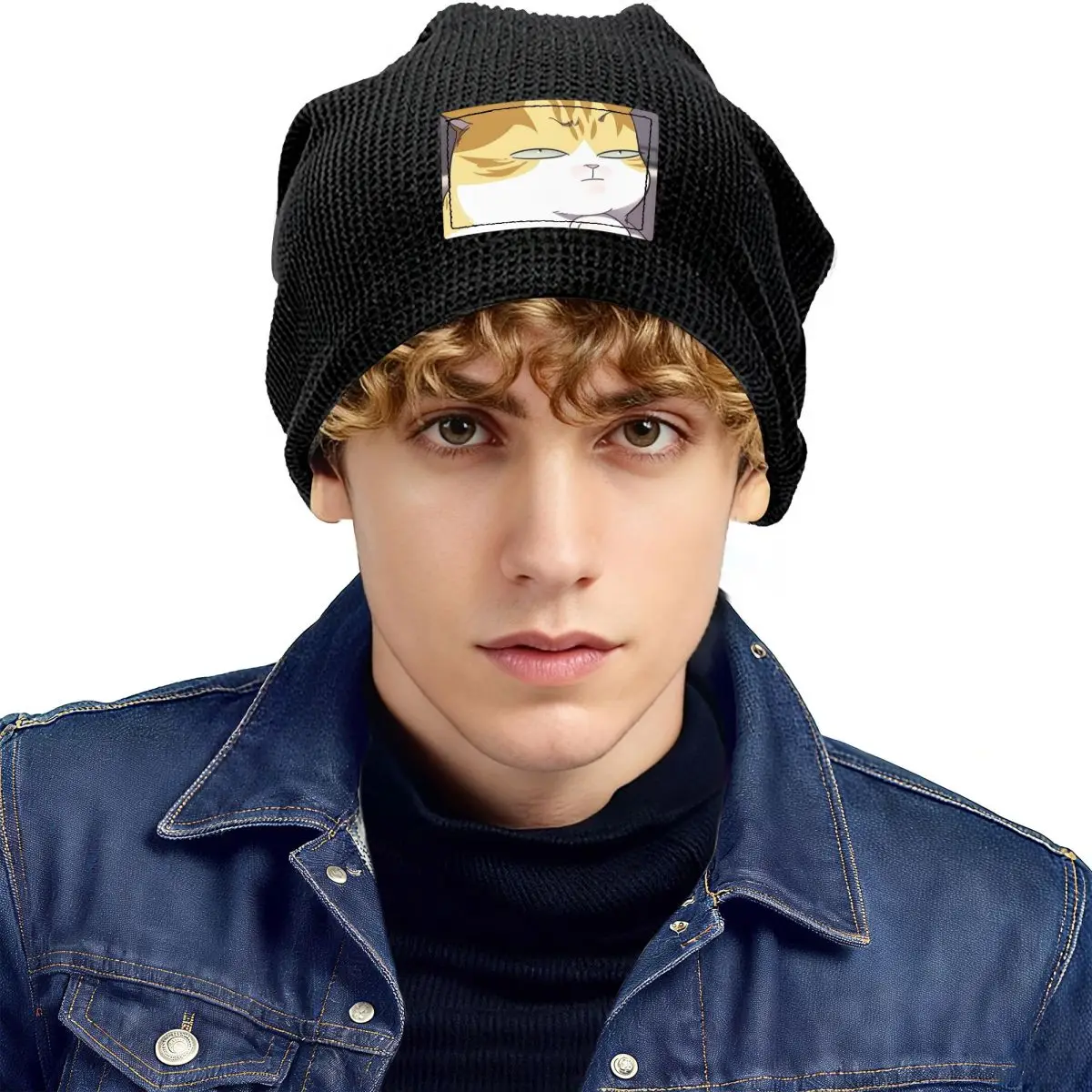 Eleceed Kayden Cat Form Unisex Adult Beanies Caps Fleece-Lined Bonnet Hat Warm Hip Hop Autumn Winter Outdoor Skullies Hats