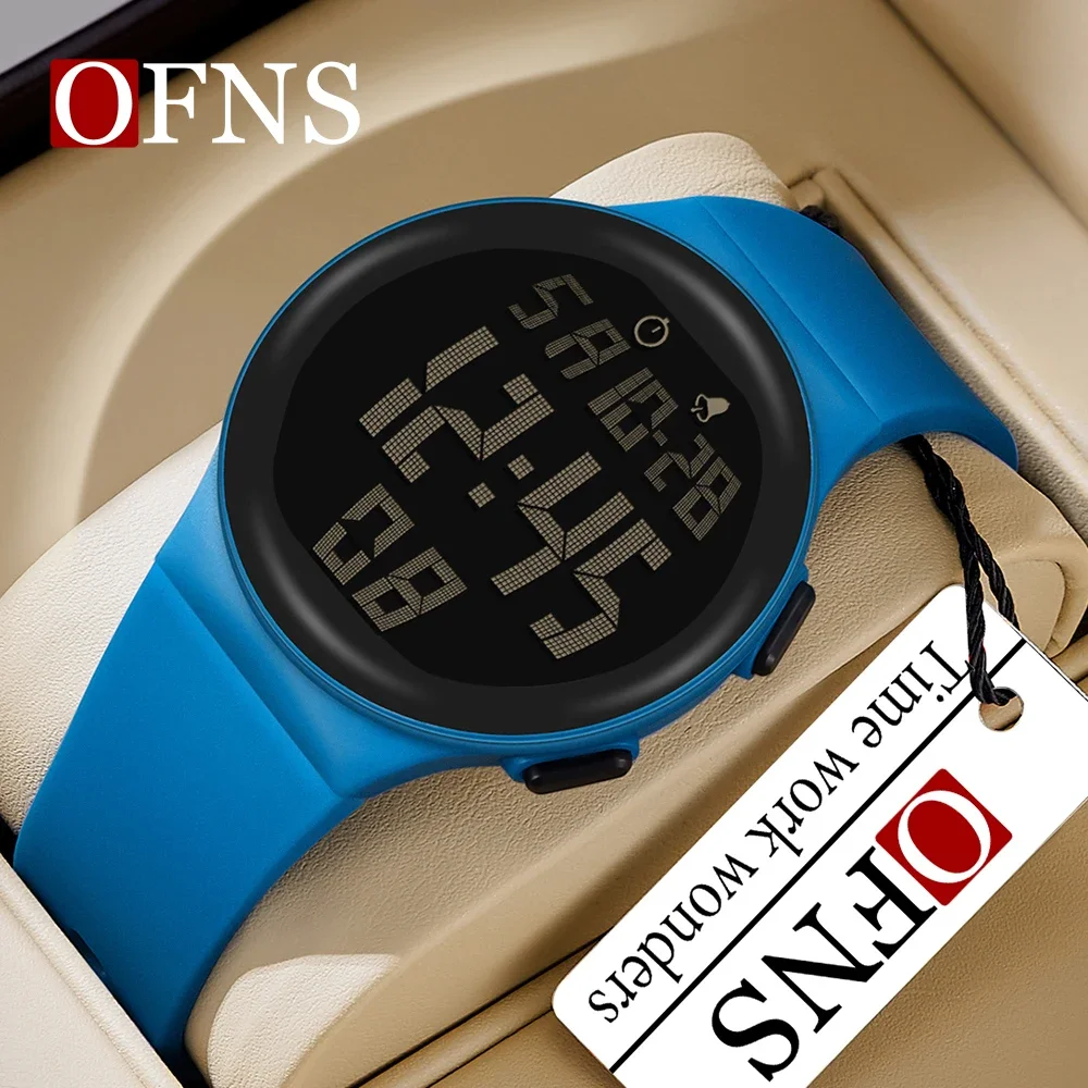 

OFNS 2151 New Fashion Large Screen Single Core Electronic Watch Outdoor Luminescent Waterproof Trend Korean Digital Boys Watch