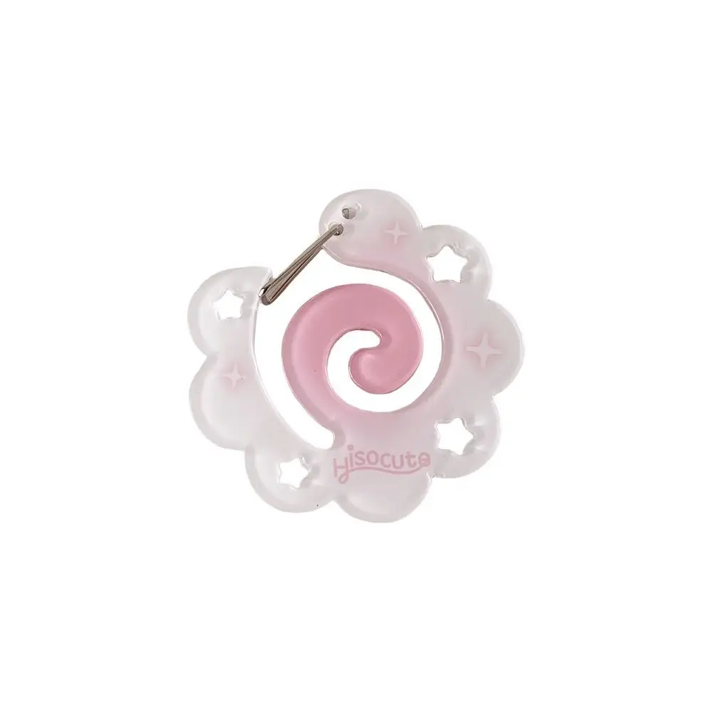 High Quality Acrylic Carabiner Fruit Cupcake Star Shaped Keychain Decor Keychain Holder Backpack Hanging Pendant