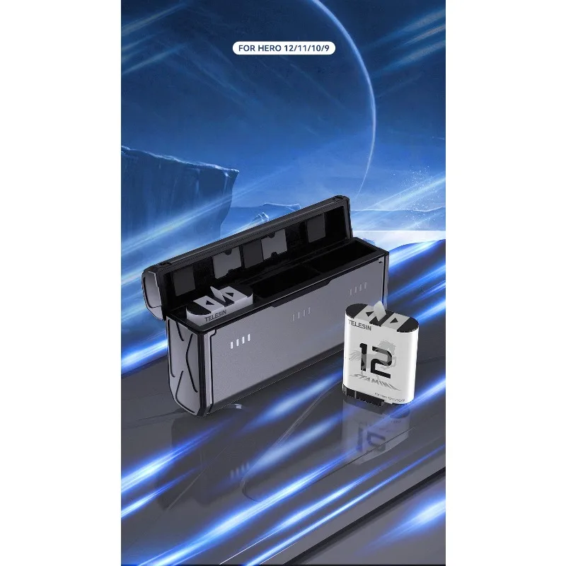 

3.85V 1720mAh Low-Temperature Pocket Battery for GoPro Camera 9 10 11 12 Rechargeable Battery Accessories Replace