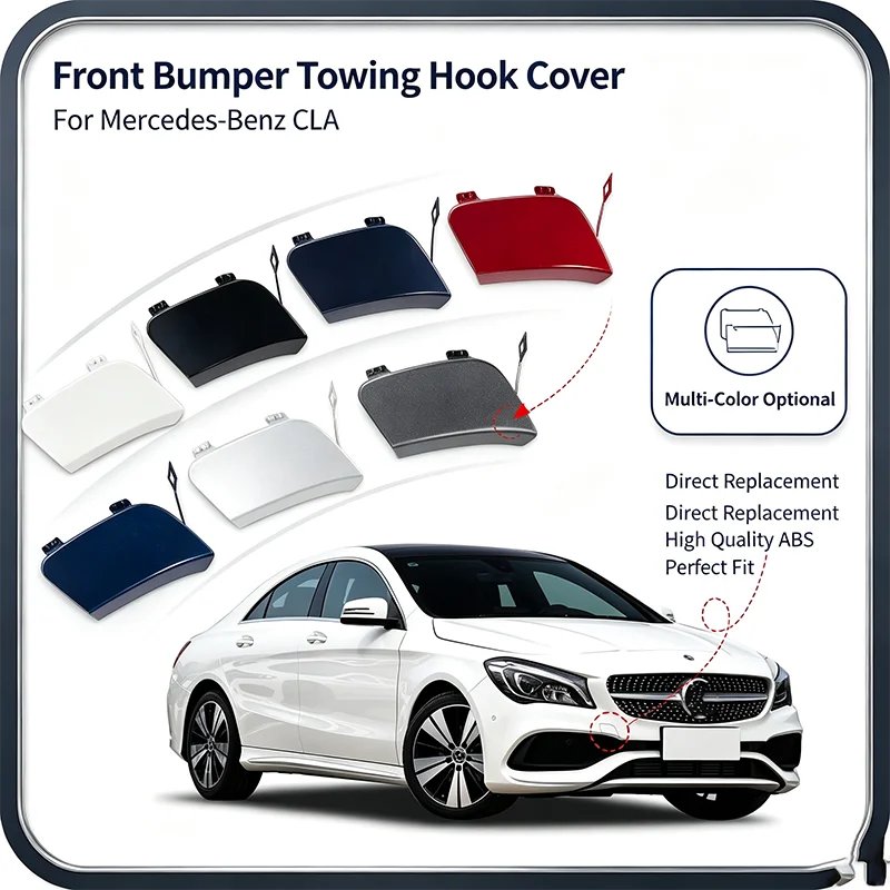 For Mercedes-Benz CLA Coupe W117 Facelift AMG Line CLA180 CLA200 CLA220 CLA250 2016-2020 Front Bumper Tow Hook Cover Cap EyeFor