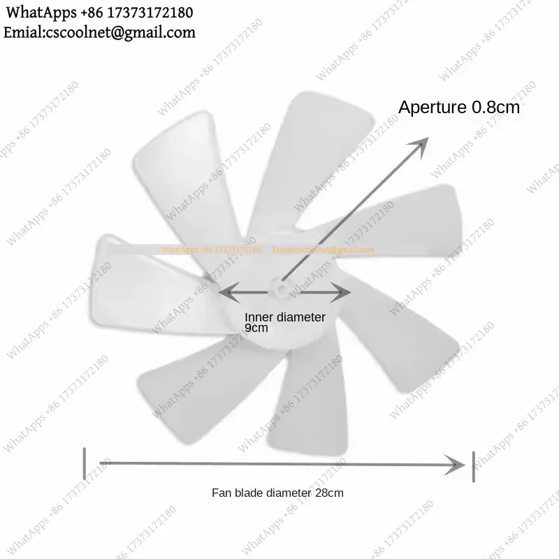 k06 7-Blade Fan Replacement Parts 28cm Universal Accessories for DC Variable Frequency Floor Fan Household Electric Fan Blade