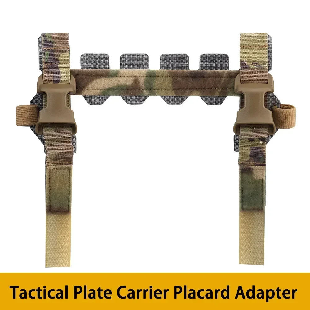 Tactical Plate Carrier Placard Adapter Adaptive Vest Front Panels Converter for AVS MBAV Standard 5 Row 6 Column MOLLE Airsoft