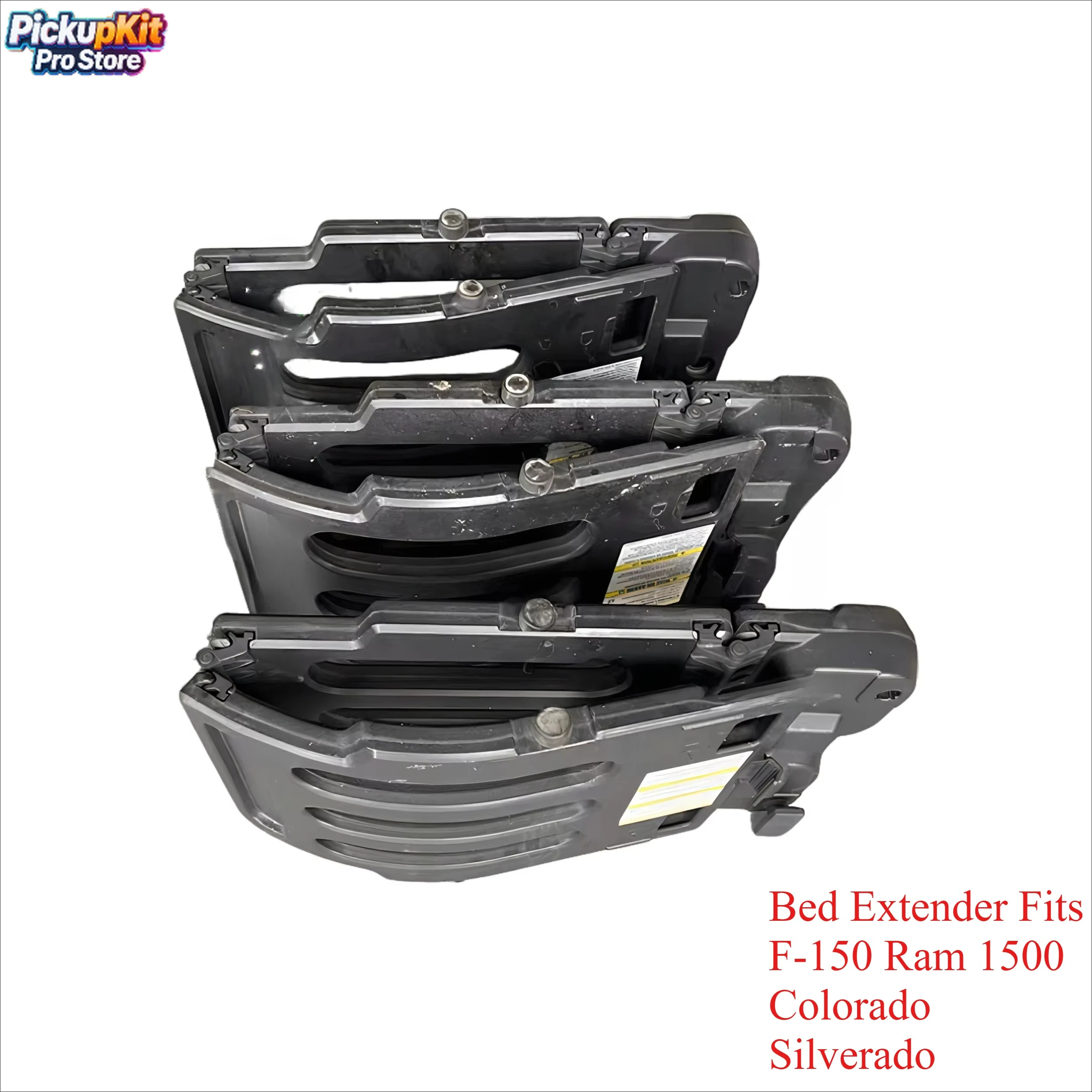 

High Quality 4X4 Pickup Bed Extender Stowable Cargo Fence Fits F-150 Ram 1500 Colorado Silverado