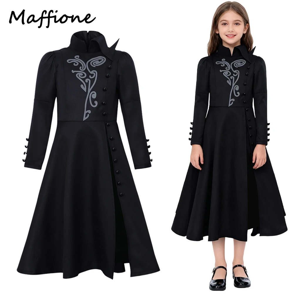 

Дети Wicked 2 для хорошей ведьмы, Эльфаба, платье для косплея, костюм, черные юбки, детские карнавальные костюмы для ролевых игр на Хэллоуин