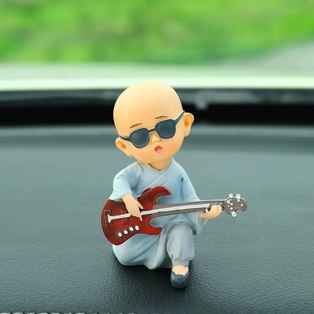 Creative Resin Monks Action Figure Monk Decoration Band Figurines Car Ornaments Statues Figure Doll Monks Dolls Boys Gifts