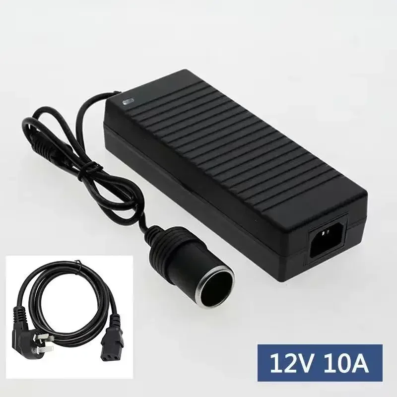Car Power Adapter Converter Power Convert AC Adapter DC 110V/ 220V to 12V 10A Power Adapter Supply Lighter Car Accessories