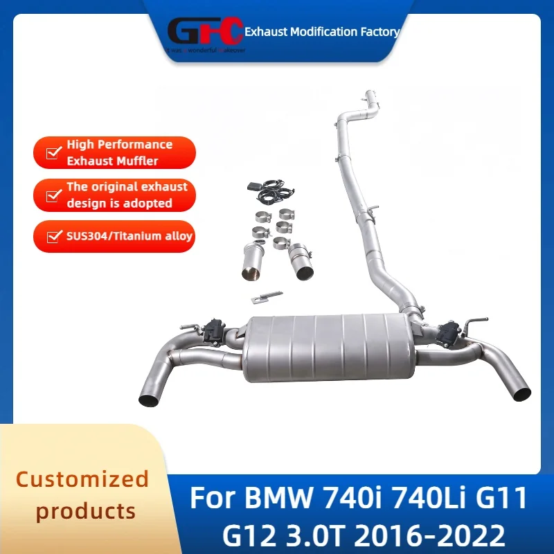 

Catback Valvetronic Exhaust Pipe for BMW 740i 740Li G11 G12 3.0T 2016-2022 High-Performance SUS304 Valve Exhaust Muffler System
