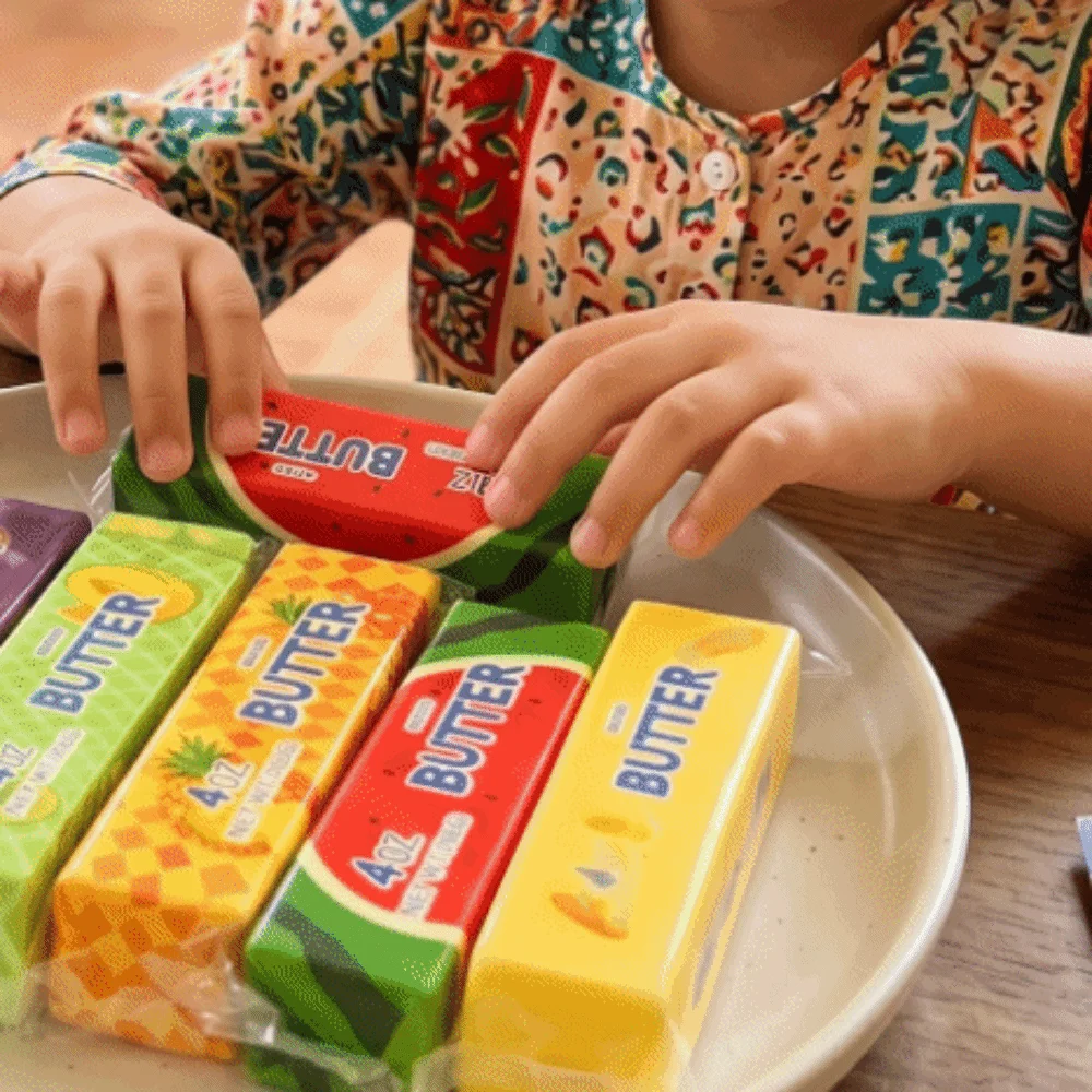 Yellow Cheese Butter Stick Squishy Toy Slow Rising Slow Rebound Butter Stick Fidget Toy Soft Realistic Butter Stick Squeeze Toy
