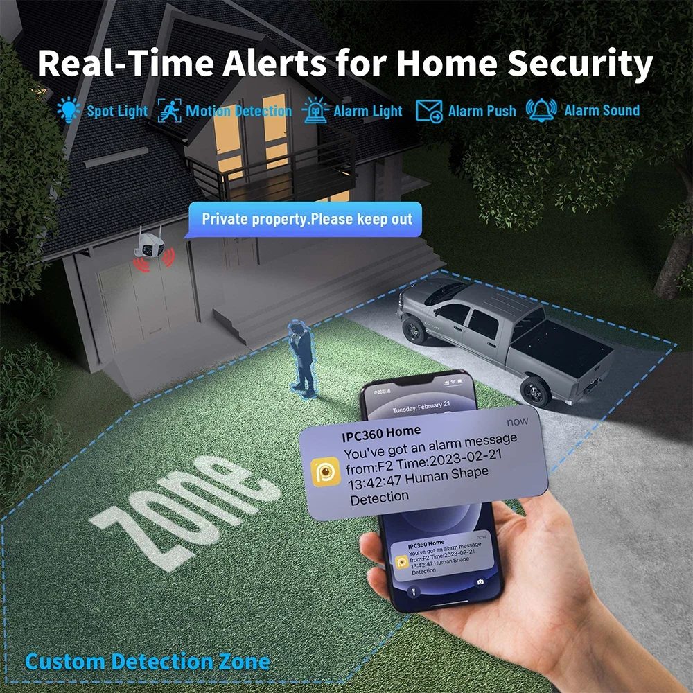 PTZ WIFI IP Camera Wireless Night Vision Motion Detection Intelligent Security Protection Video Surveillance CCTV Audio Recorder