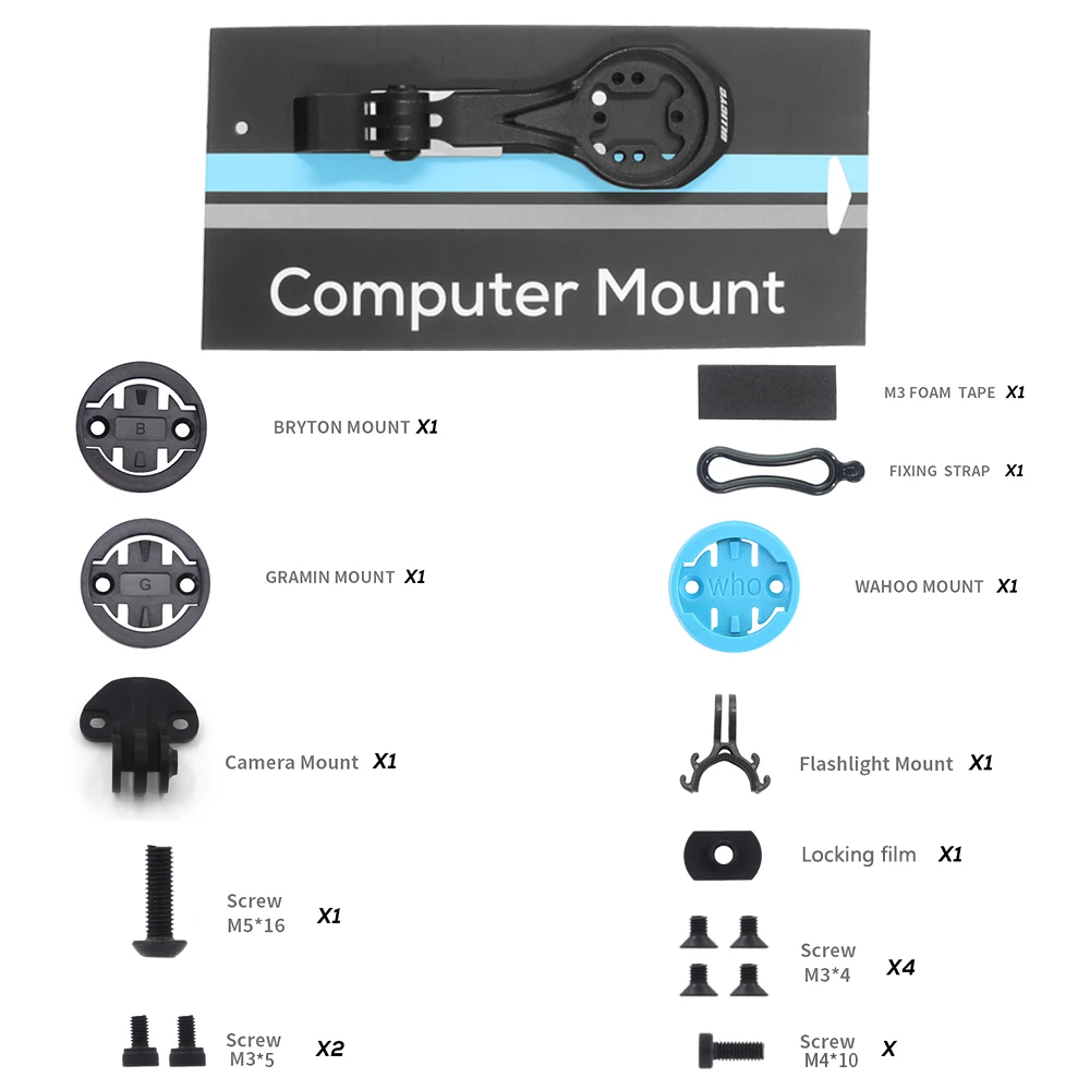 Fit for SL7 Stem,Ullicyc Aluminum Alloy Computer Mount,Compatible with Gopro/GPS/Garmin1050 Wahoo,Bicycle parts